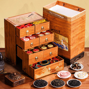 强韵新款一路相伴高档茶叶礼盒白茶肉桂王金骏眉春节送客户长辈