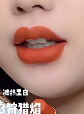 李佳琪推荐显白减龄橘色口红裸色系欧美风格哑光雾面防水不易掉色
