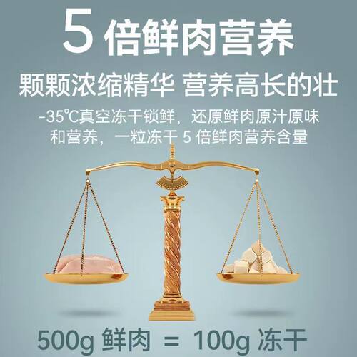 金毛专用冻干六拼狗粮40