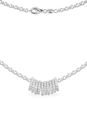 【圣诞礼物】APM Monaco 新款圆环925银项链锁骨链优雅精致女款