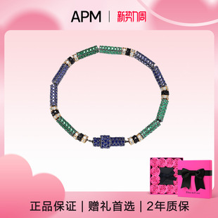 Monaco APM 多色镶晶钻手链彩色镶钻百搭男女同款 生日礼物