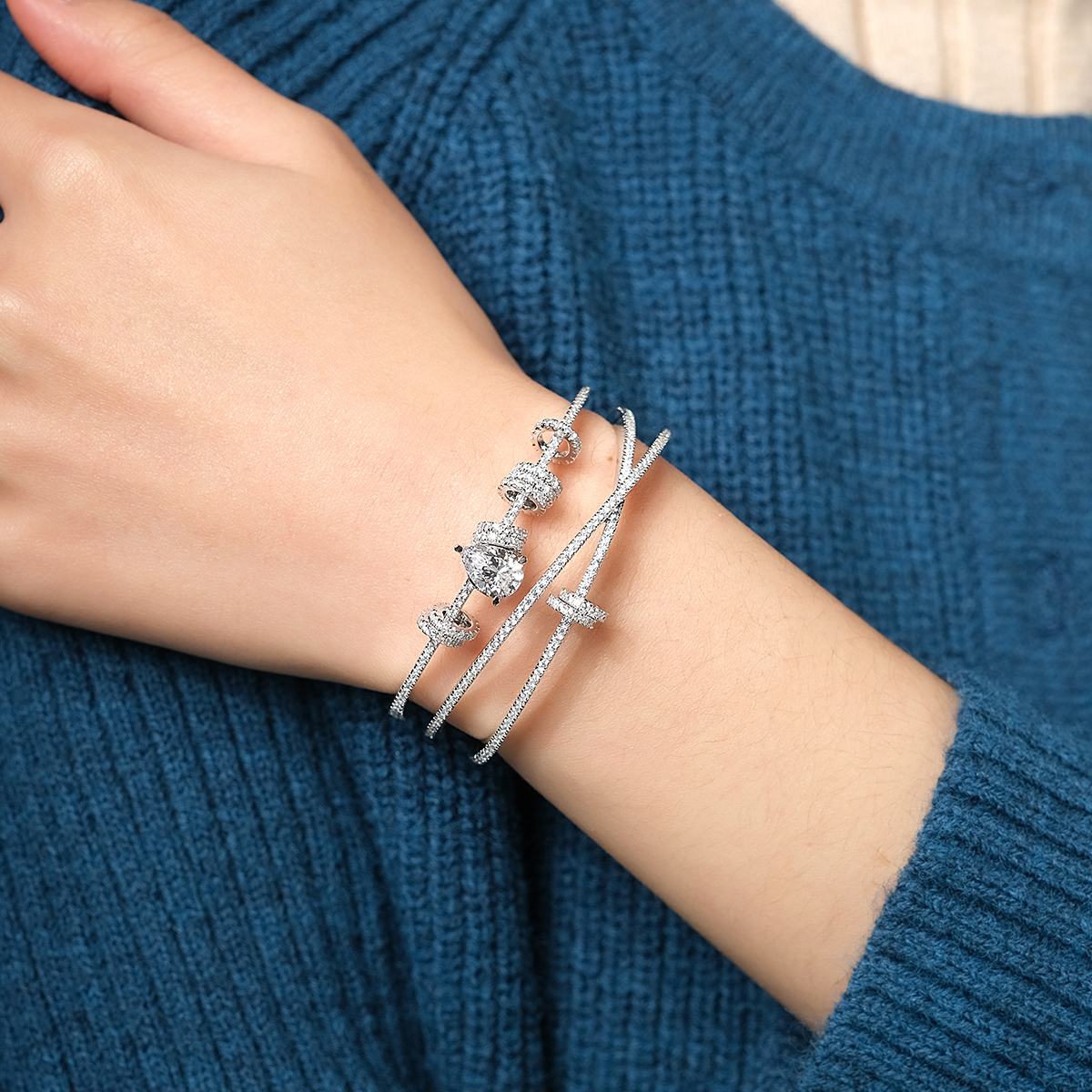 爱心手镯apmMONACO轻奢