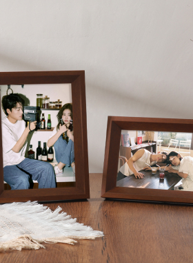 复古北欧相框摆台定制diy照片打印6寸7寸8寸摆件做a3木质画框挂墙