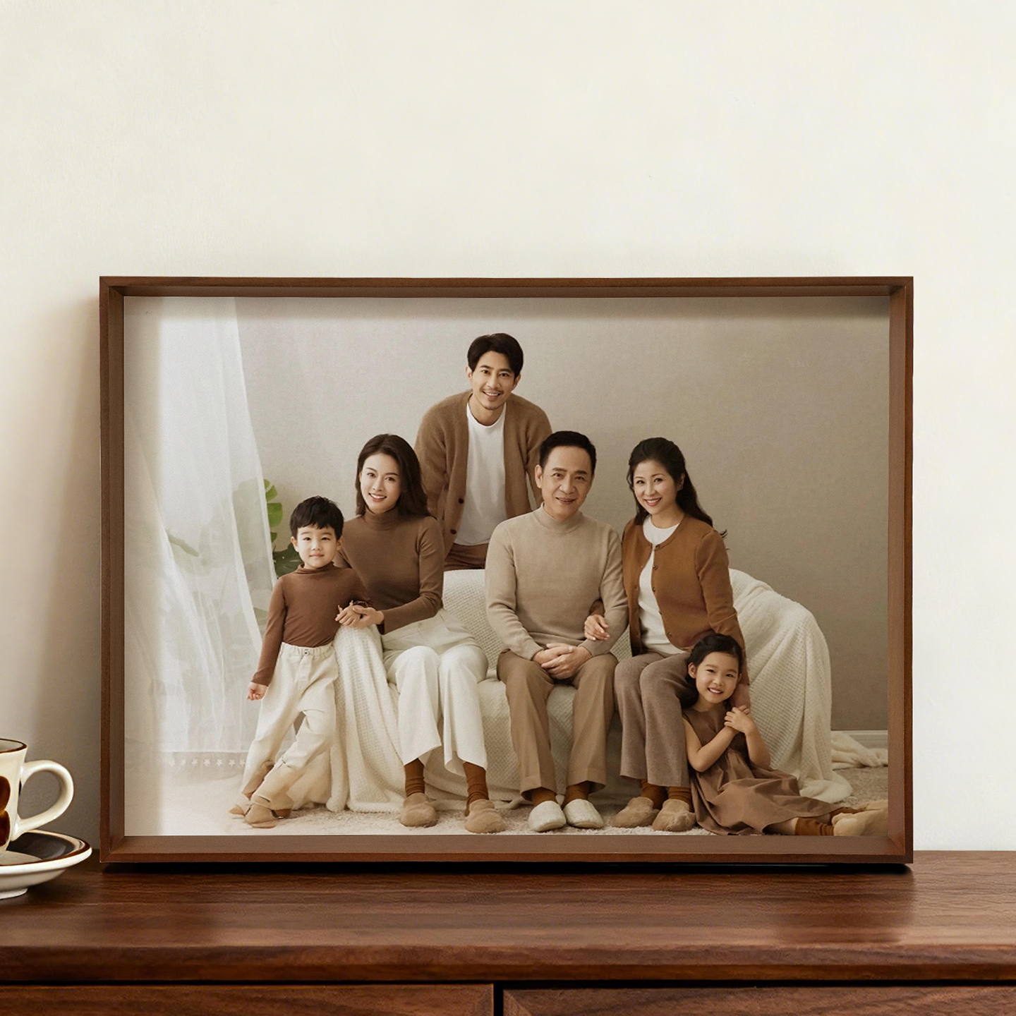 实木相框摆台洗全家福冲印定制a4