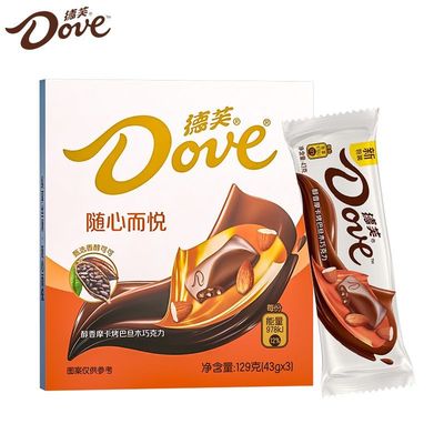 德芙摩卡烤巴旦木盒装129g