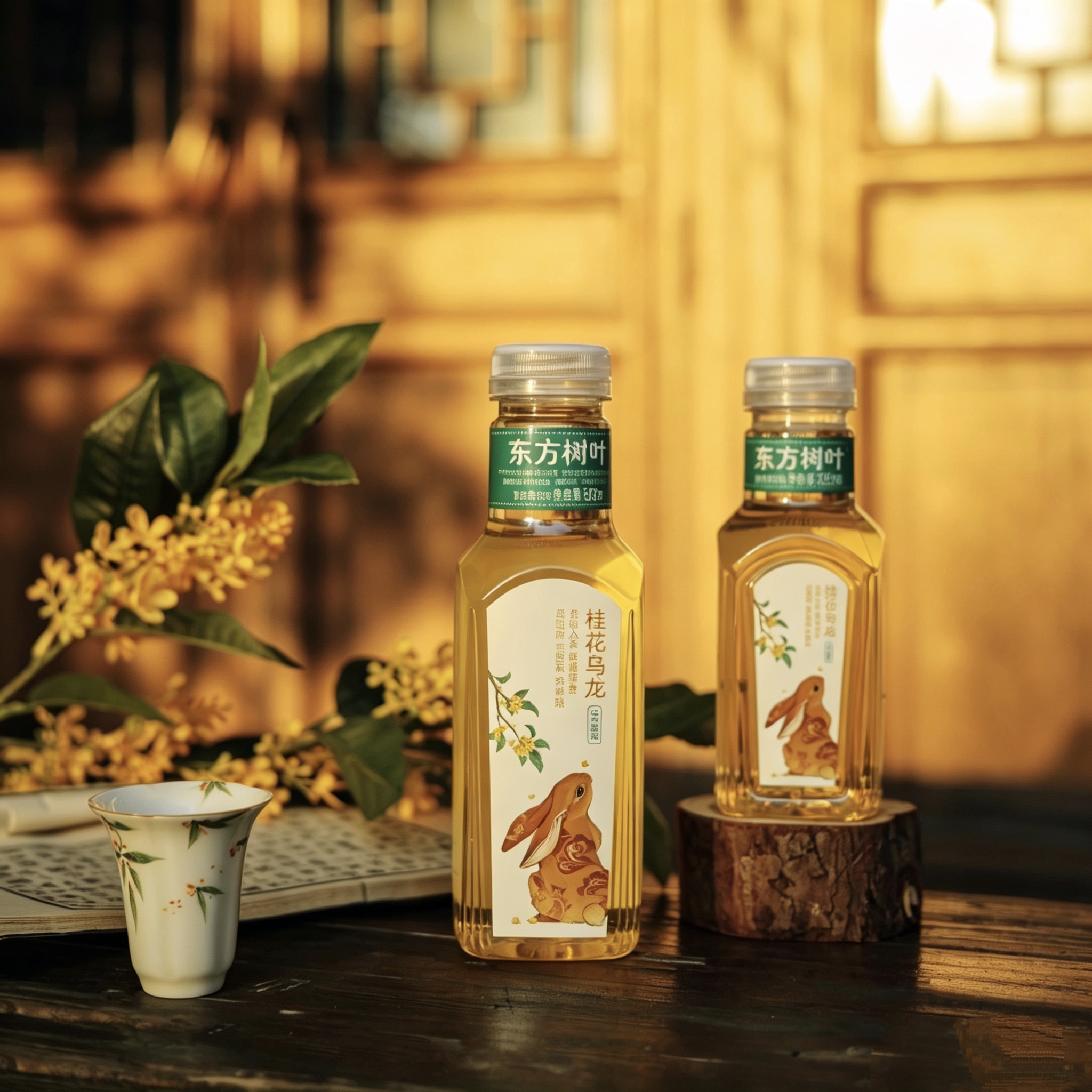 【新品限定】农夫山泉东方树叶桂花乌龙无糖复合茶饮料500ml瓶装