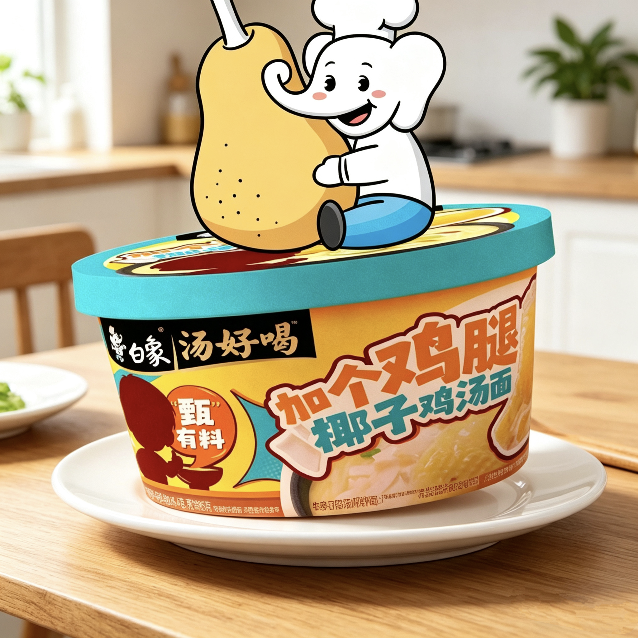 【孙颖莎同款】白象加个鸡腿椰子鸡汤面莎莎想要莎莎得到新品上市