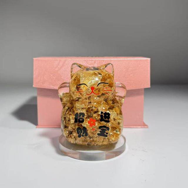 【礼盒装】金箔招财猫国风轻奢桌