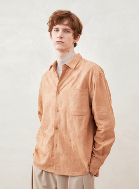 「尾码专享」SageSalt刺绣长袖衬衫 温润柔和 1024OR