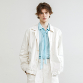 磨白效果松弛随性 「尾码 专享」SageSalt本白水洗牛仔夹克 6024WT