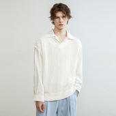 SSalt 镂空纯棉针织本白色马甲背心 7016WT