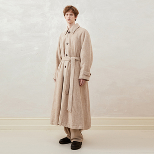 9007BE A型大摆长大衣 「尾码 专享」SageSalt宽松插肩袖