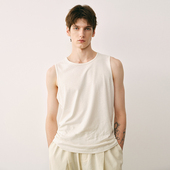 「春夏新品 4012 米白色燕麦色打底背心 」SageSalt 汉麻与棉