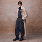 「秋冬新品 大衣9021HE 羊毛桑蚕丝混纺插肩袖 」SageSalt 新年系列