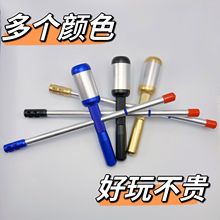 连发版加长版竹筒枪软弹枪怀旧玩具噼啪筒铝合金儿童竹子工艺品