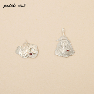 paddle club晚春锦宝石耳钉