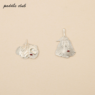 paddle club晚春锦宝石耳钉