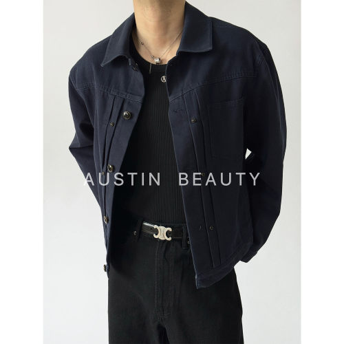 AUSTINBEAYTY【25秋季重磅款】100%棉成衣染色牛仔夹克