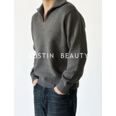 AUSTINBEAUTY【静奢新贵】高领针织羊绒衫精致修身打底