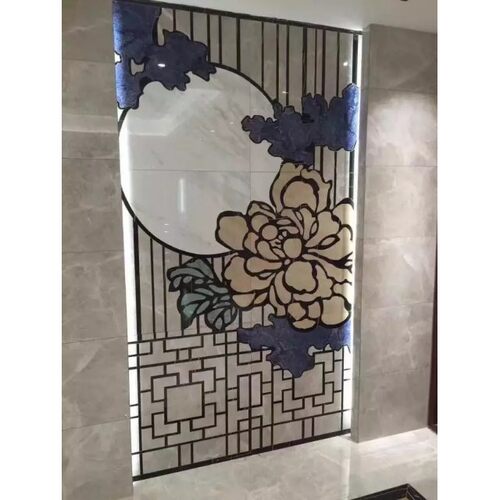 天然石材地板大理水刀拼花