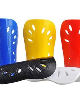 1 Pair Football Shin Pads Plastic Soccer Guards Leg Protecto
