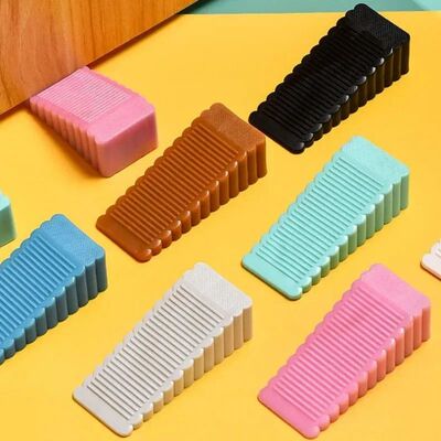 Safety Silicone Door Stop Stoppers Block Wedge Doorstops Doo