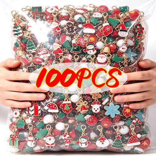 Wholesale Mixed Christmas Keychains for Xmas DIY Making Pend