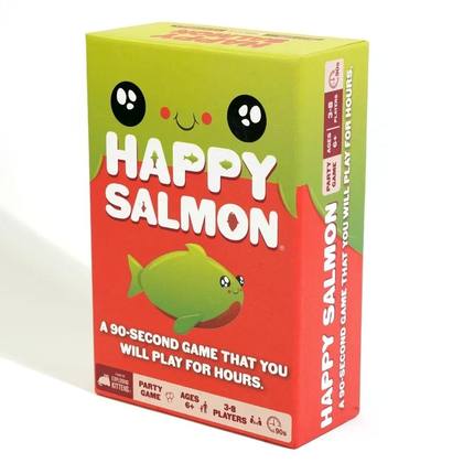 Exploding Kittens Card Game Happy Salmon Solitaire Family Fr