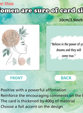 50 Positive Words Greeting Cards Positive Affirmation Cards
