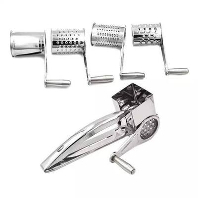 4 PCS Set Cheese Grater Hand-operated Rotary 奶酪芝士刨丝器
