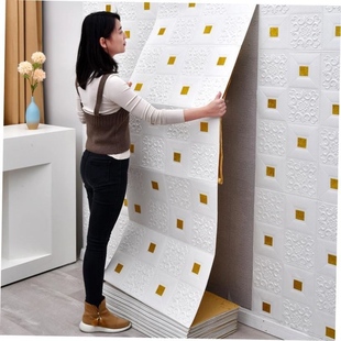 3D Wall Sticker Imitation Brick aterproof Wallpaper Room壁纸