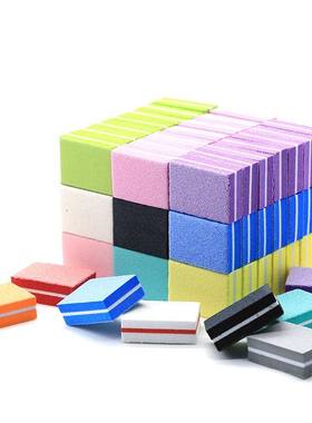 50Pc Professional Mini Nail Art buffer 100/180 Sandpaper Man