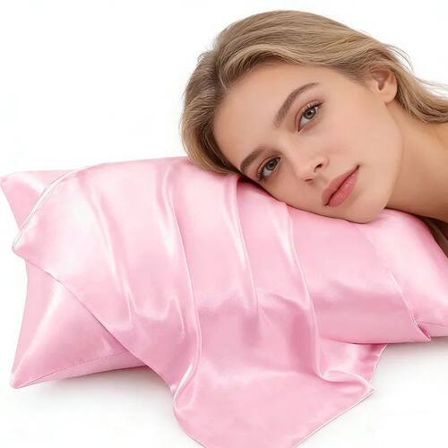 Pure Emulation Silk Satin Pillowcase Soft Hair Beauty Pillow