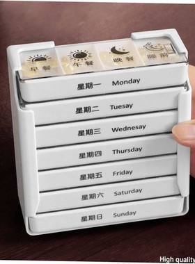 Pill Box Holder Weekly Medicine Storage Organizer Container