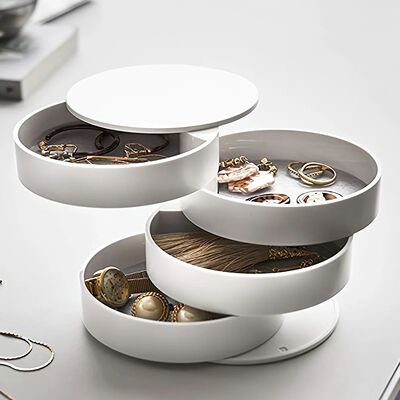 Rotating Multi-layer Desktop Storage Box Hair Accessories Je