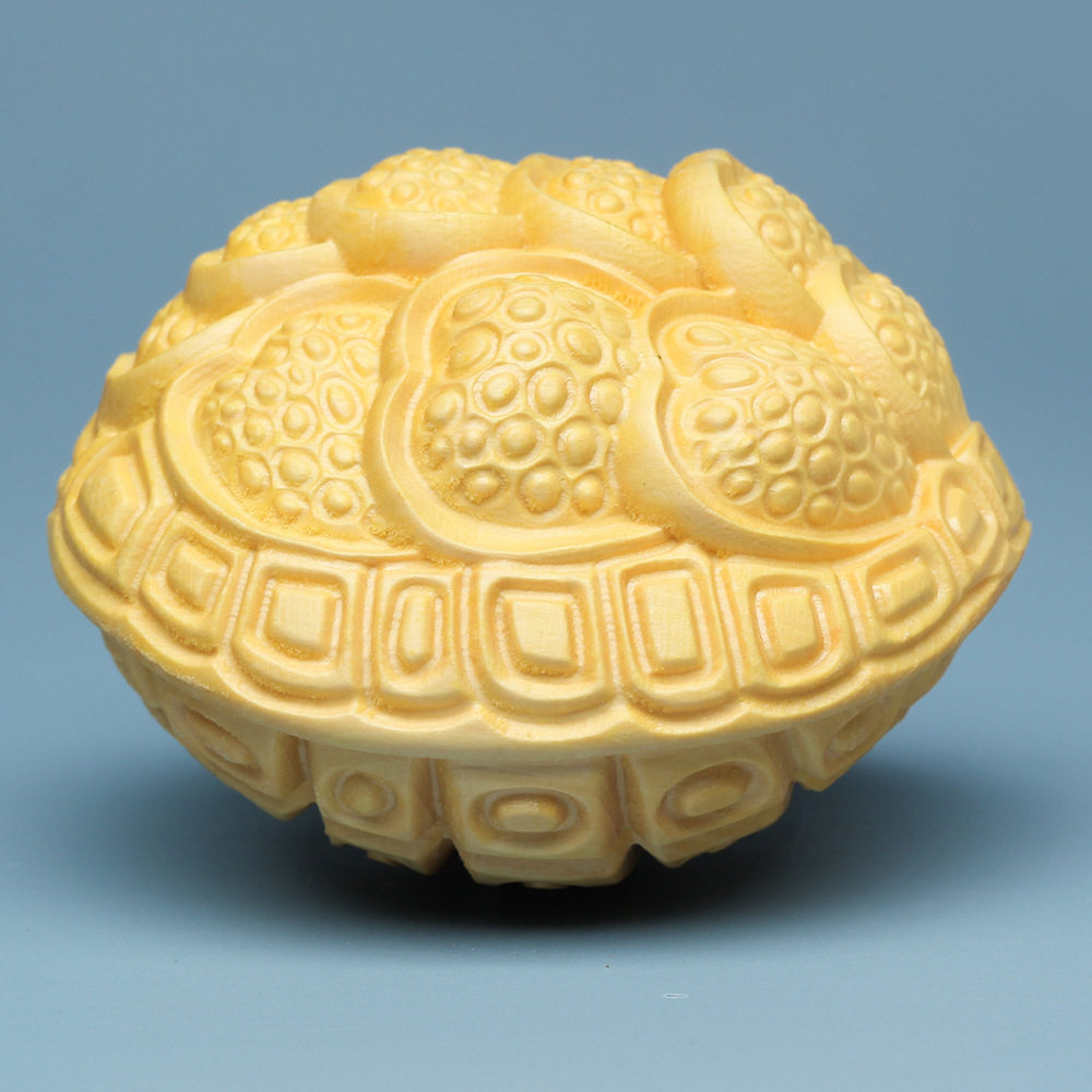 黄杨木雕富甲一方手把件实木质男士随身盘玩物件富甲天下吊坠挂件