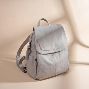 双肩包女2025年韩版新款百搭大容量牛津布帆布全布防水轻便背包女