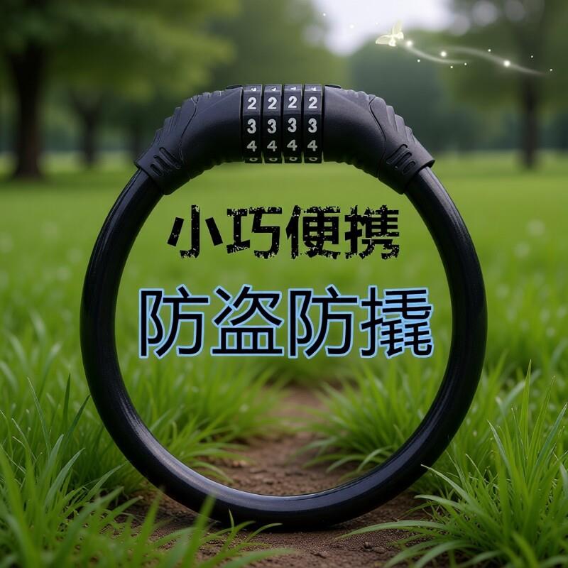 适用迪卡侬自行车锁便携加粗防撬轻便抗液压剪带锁架山地公路单车