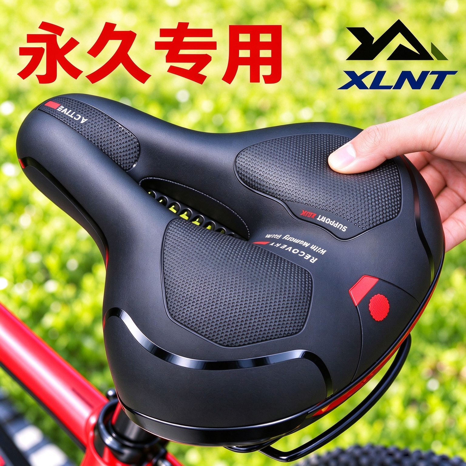 专用永久自行车替换坐垫超软山地公路车单车骑行防水鞍座缓震加大