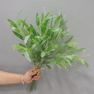 仿真植物手扎仿真夹竹桃叶 柳叶柳树枝假树树叶 家居装饰插花配材