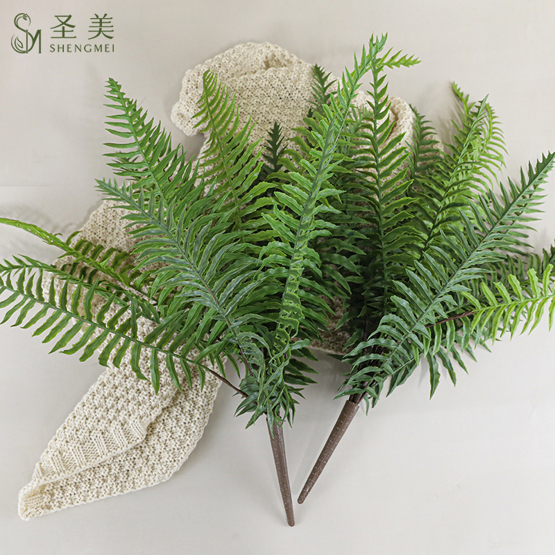 仿真蕨草14叶大号帝王蕨类绿植墙婚庆装饰花草假绿植物波斯草肾蕨
