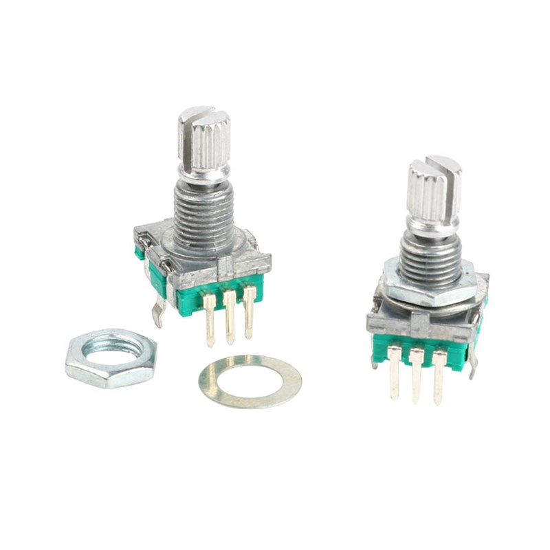 (长柄) 旋转编码器/EC11/音响数字电位器 带开关 五脚