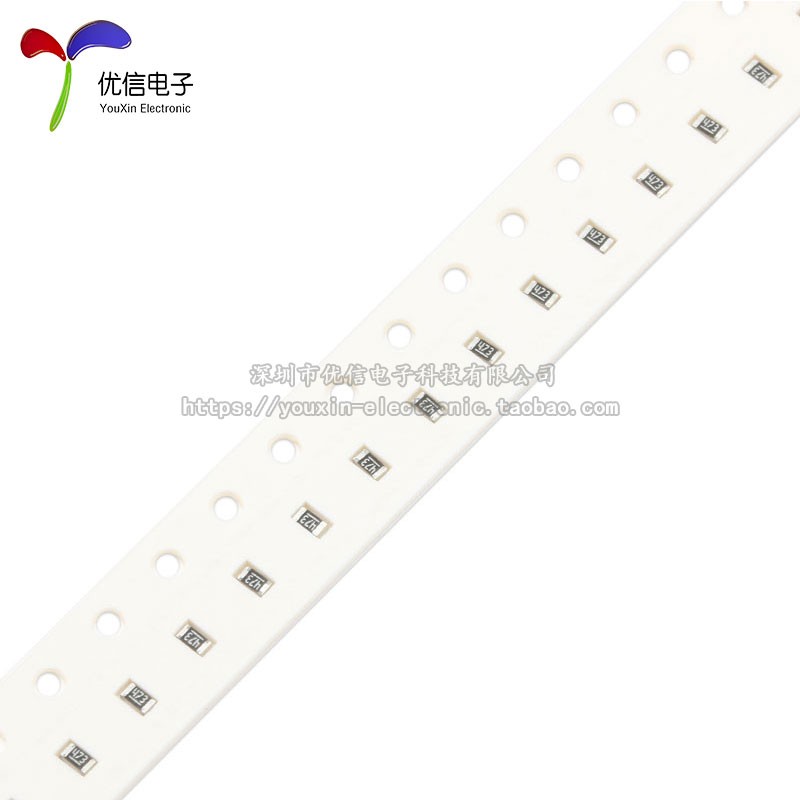 0603贴片电阻 2M 2兆欧 1/10W 精度1% (50只)