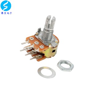 WL电位器双连 双联 100K  6脚 柄长15mm