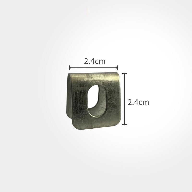 带孔网片圆管方管固定铁片卡扣螺丝卡扣铁丝网固定铆立柱安装配件