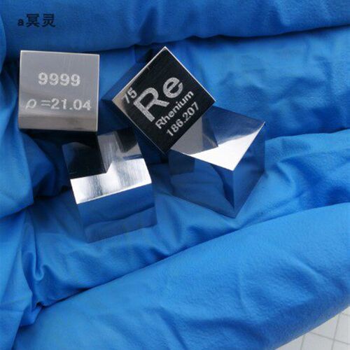 稀有金属立方体 镜面铼立方 10mm 高纯铼 金属铼 铼块 Re9999