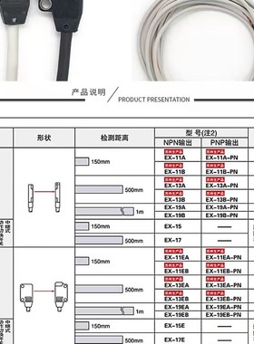 EX-14A/B/11A/13A/19A/23/EA/EB神视反对射光电开关传感器