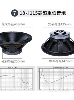 RCF10寸12寸15寸18寸低音喇叭KTV舞台户外音响大功率全频重低音炮