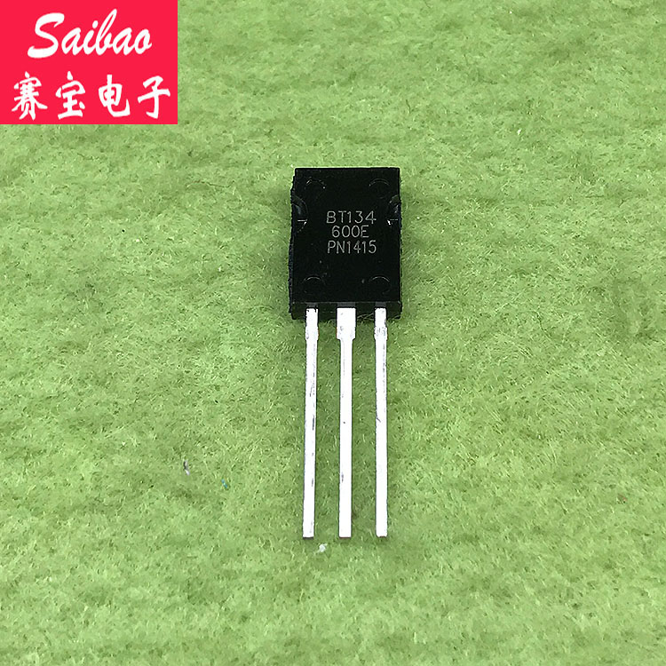 国产 BT134 三端双向可控硅 双向晶闸管 600V 4A TO-126 赛宝