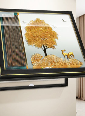 电表箱手工遮挡墙壁挂画液压干电表箱盒子餐厅遮挡挂画装饰立体画